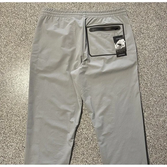 Outerknown Apex Pants Mens XL 36x30 Nylon Blend Stretch Grey Water Repel Pull On